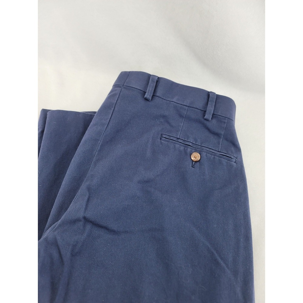 Lauren‎ Ralph Lauren Mens Chino Pants Navy Blue Cotton 36x31 Flat Front Preppy